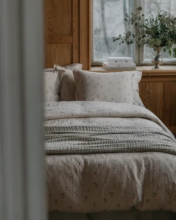 Viola Muslin double duvet cover - 220x220 cm - Garbo&Friends