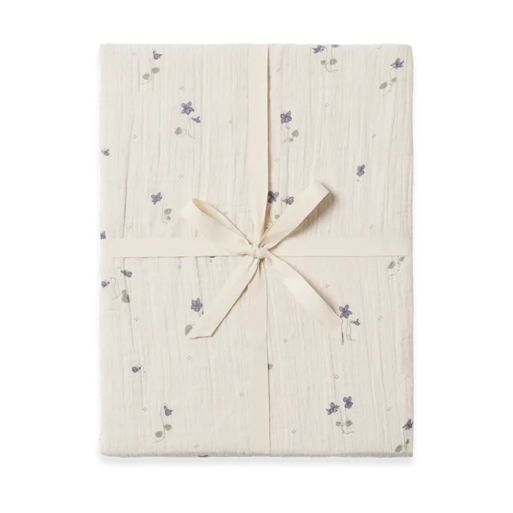 Viola Muslin fitted sheet - 90x200x30 cm - Garbo&Friends