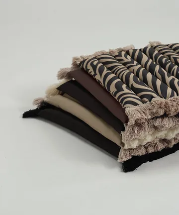 Garden Glory cushion with fringes - Beige, beige fringe, 38x40 cm - Garden Glory