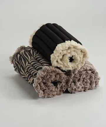 Garden Glory cushion with fringes - Black, black fringe, 38x120 cm - Garden Glory