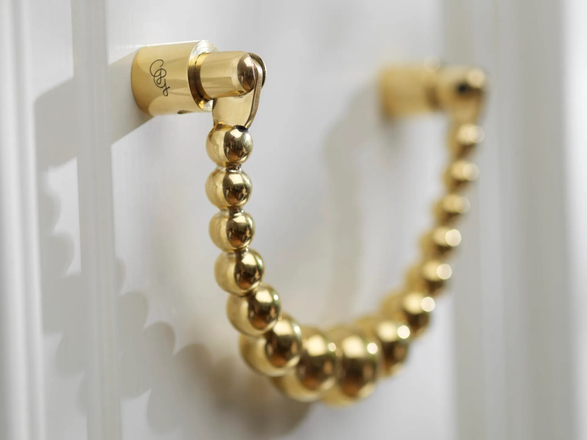 Garden Glory door knocker, Polished brass Garden Glory