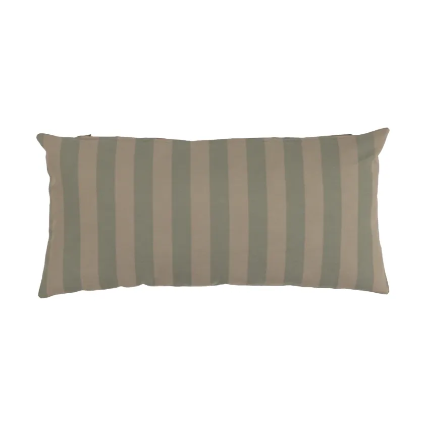 Garden Glory striped cushion, Eucalyptus green-beige, 25x50 cm Garden Glory