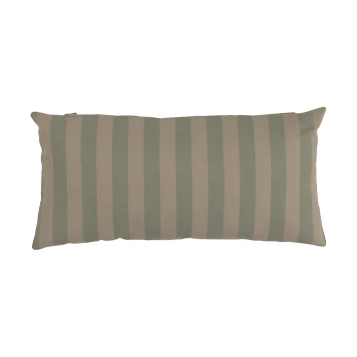 Garden Glory striped cushion - Eucalyptus green-beige, 25x50 cm - Garden Glory