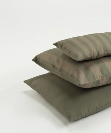Garden Glory striped cushion - Eucalyptus green-beige, 50x50 cm - Garden Glory