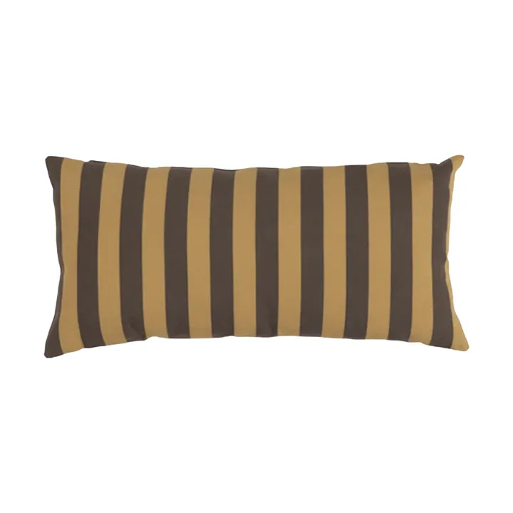 Garden Glory striped cushion - Saffron yellow-brown, 25x50 cm - Garden Glory