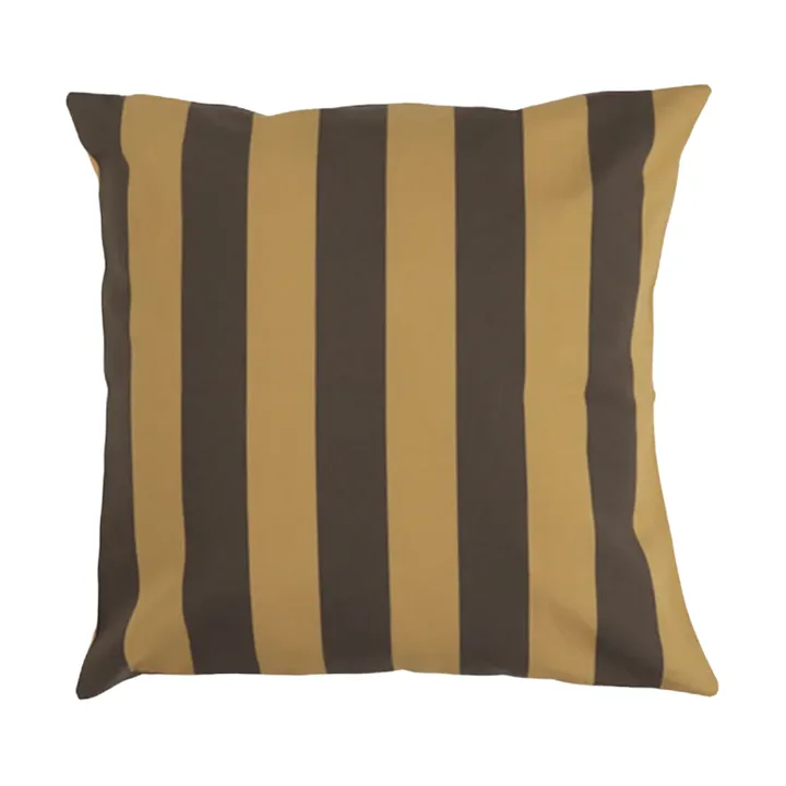 Garden Glory striped cushion - Saffron yellow-brown, 50x50 cm - Garden Glory