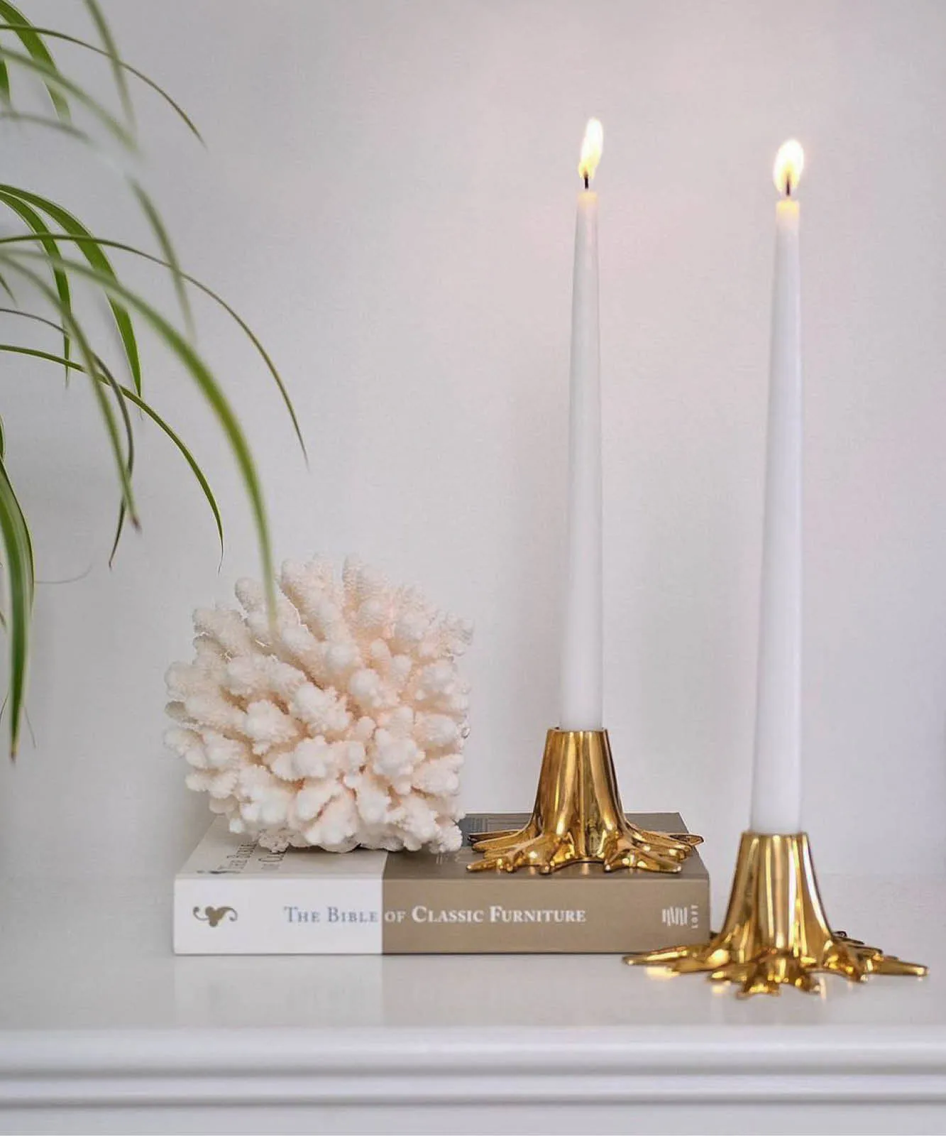Garden Glory The Root candle holder, Brass Garden Glory
