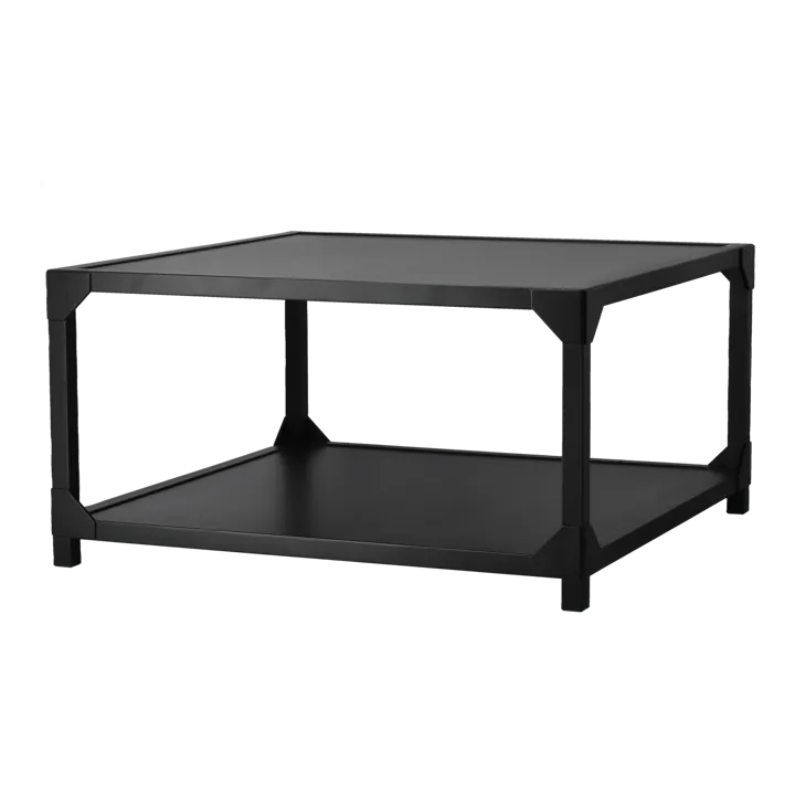Bleck coffee table 75x75 cm veneer - Beech-black stain - Gärsnäs