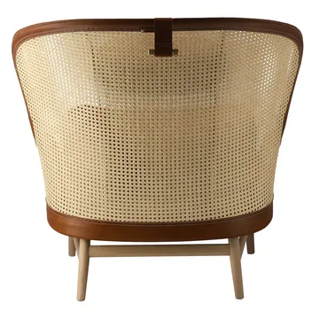Dandy armchair - Oak-natural-Tärnsjö leather cognac - Gärsnäs