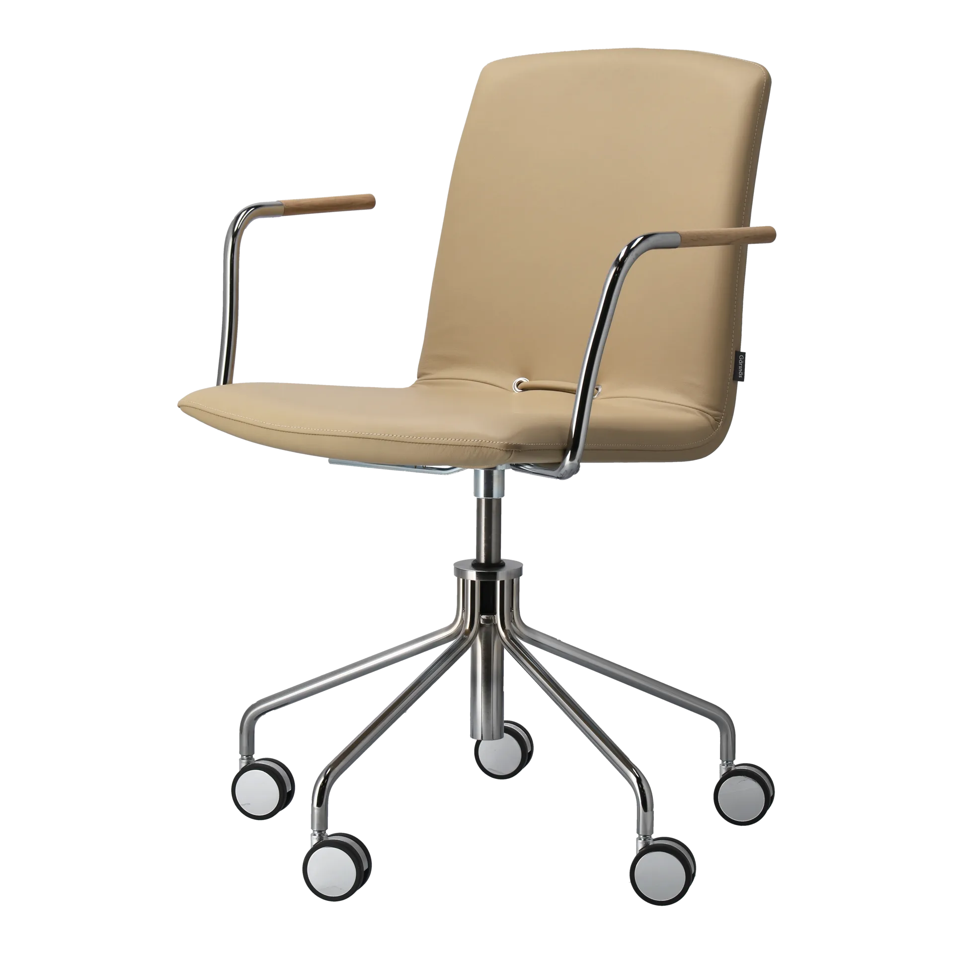 Day armchair swivel stand chrome, Oak-natural-H&S-elmosoft 02119 Gärsnäs