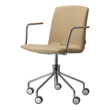Day armchair swivel stand chrome - Oak-natural-H&S-elmosoft 02119 - Gärsnäs