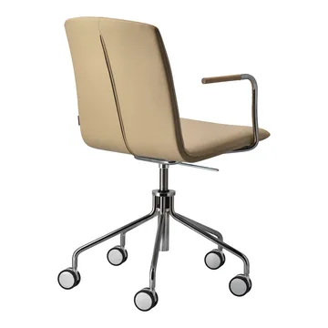 Day armchair swivel stand chrome - Oak-natural-H&S-elmosoft 02119 - Gärsnäs