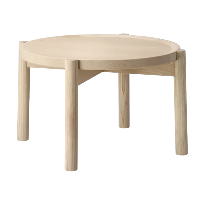 Elna coffee table - Ash-white-Ø40 cm - Gärsnäs