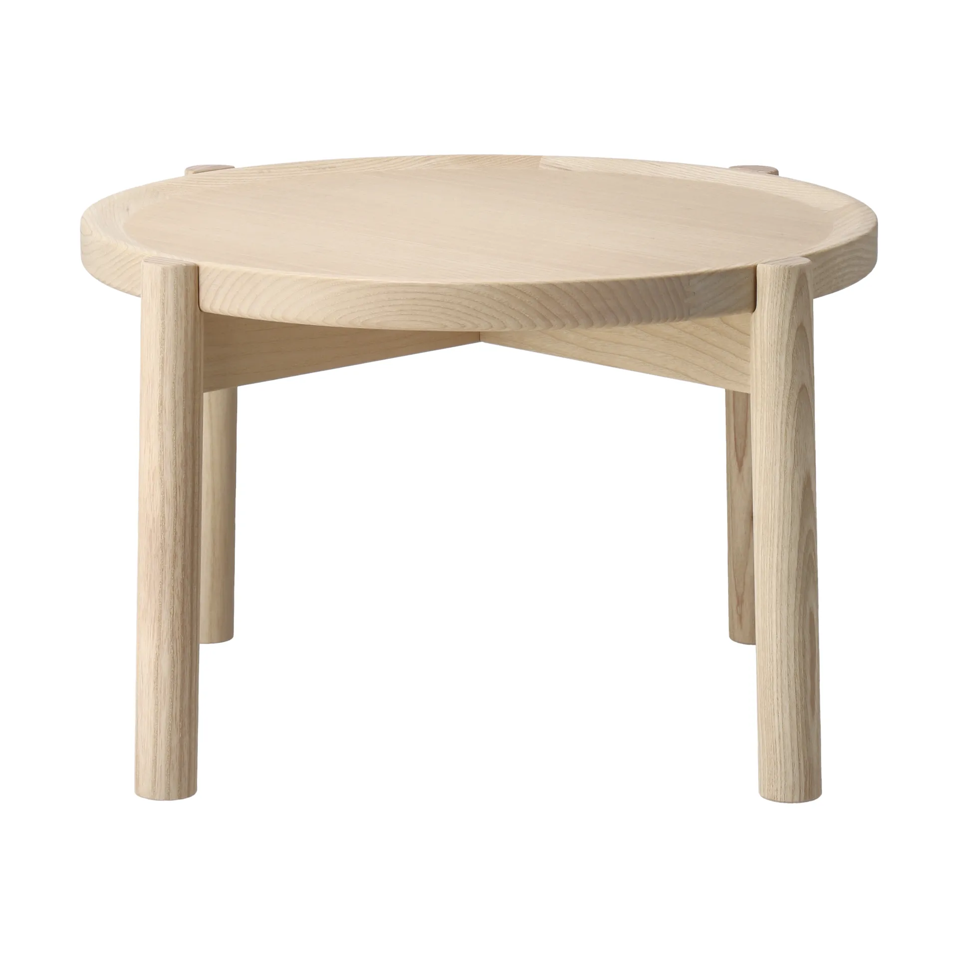 Elna coffee table, Ash-white-Ø40 cm Gärsnäs