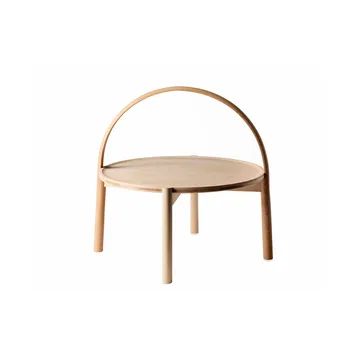 Elna coffee table - Ash-white-Ø60 cm with hanger - Gärsnäs