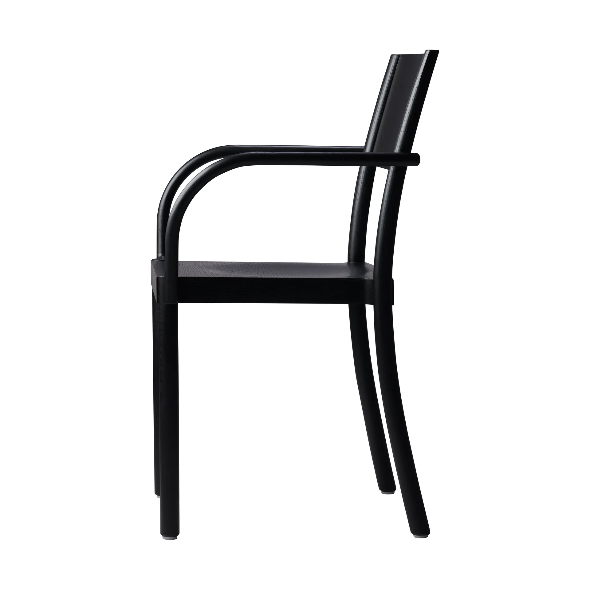 Light & Easy armchair, Ash-black stained-veneered seat Gärsnäs