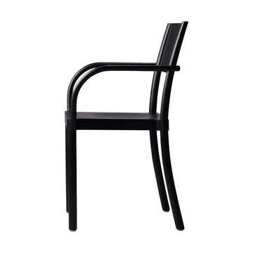 Light & Easy armchair - Ash-black stained-veneered seat - Gärsnäs