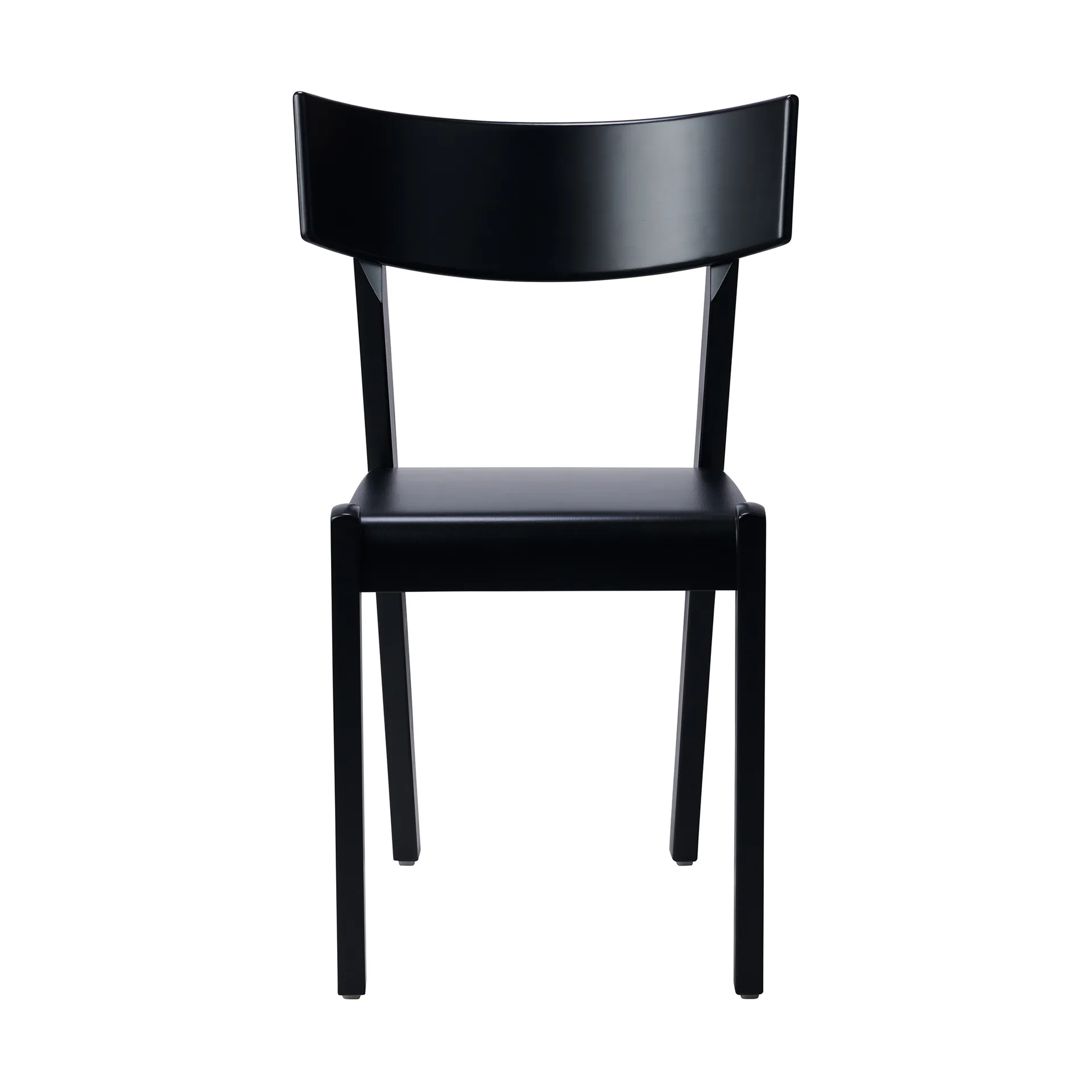 Tati chair, Beech veneered seat-black stain Gärsnäs