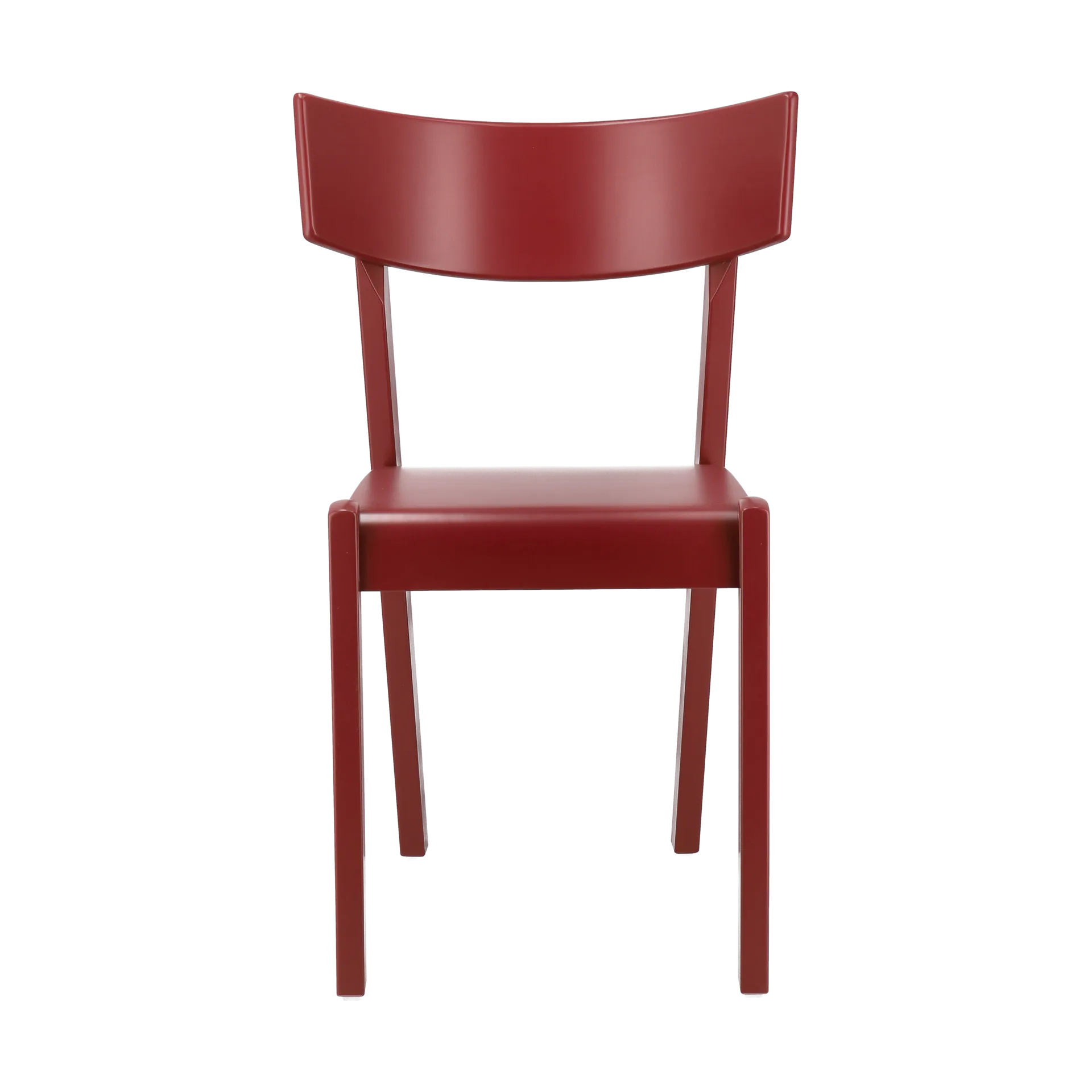 Tati chair, Beech veneered seat-red stain Gärsnäs