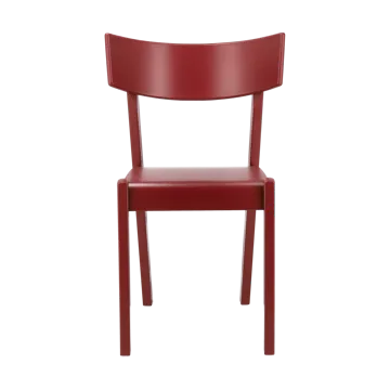 Tati chair - Beech veneered seat-red stain - Gärsnäs