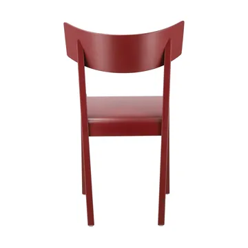 Tati chair - Beech veneered seat-red stain - Gärsnäs