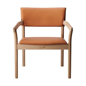 Vyn armchair upholstered back - Monocoat natural-Elmosoft 43283 - Gärsnäs