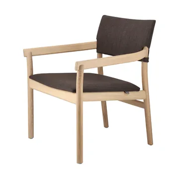Vyn armchair upholstered back - Monocoat natural-Lido 46 Mole - Gärsnäs