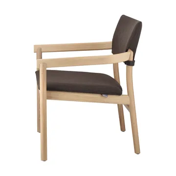 Vyn armchair upholstered back - Monocoat natural-Lido 46 Mole - Gärsnäs