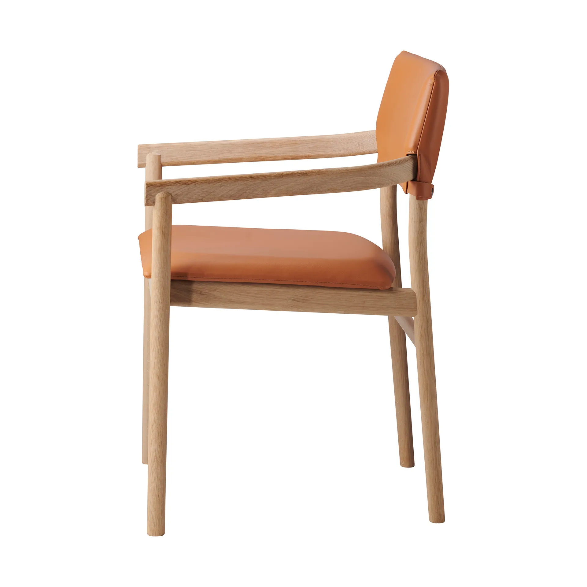 Vyn chair upholstered back, Monocoat natural-Elmosoft 43283 Gärsnäs