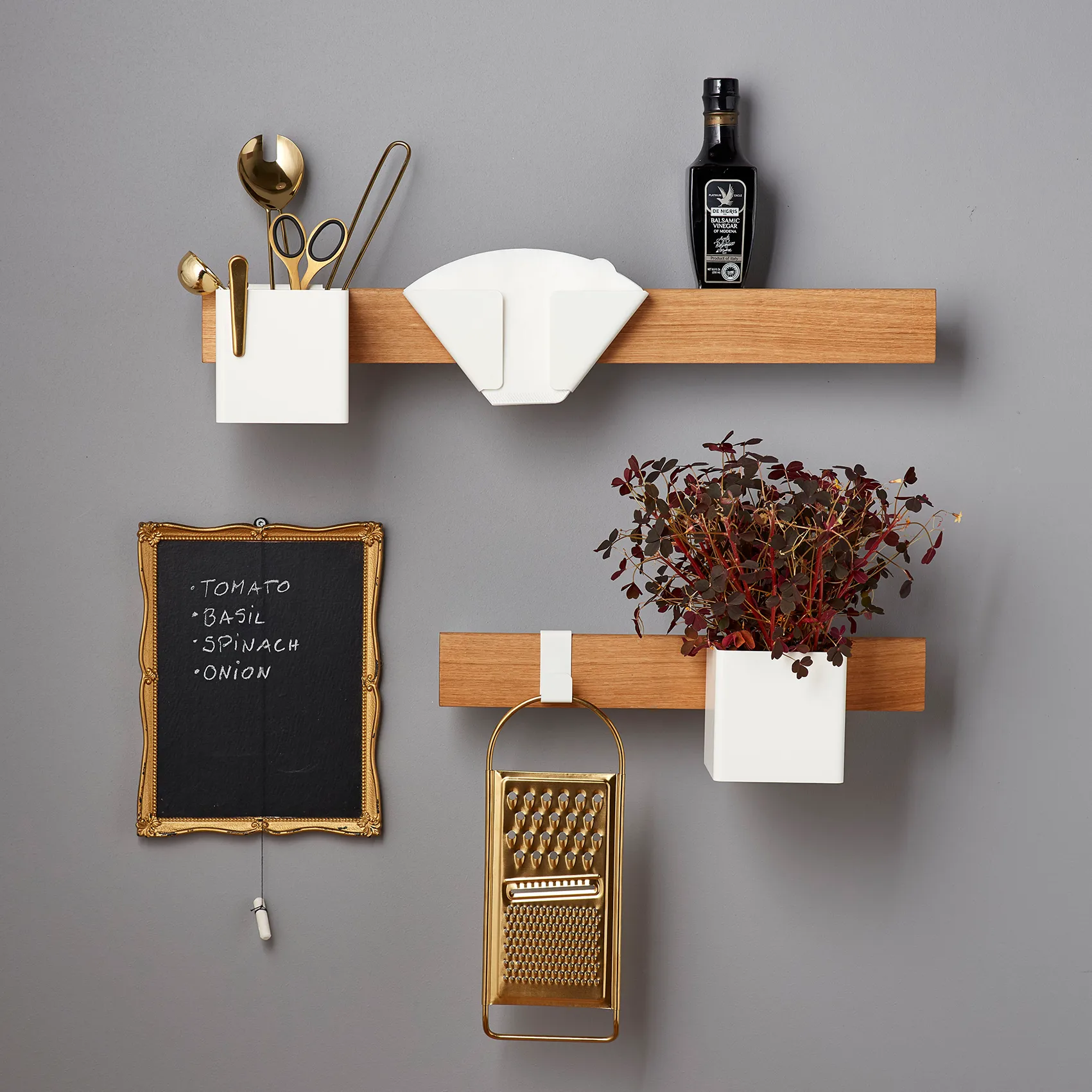 Flex Rail magnetic rail 40 cm, oak-white Gejst