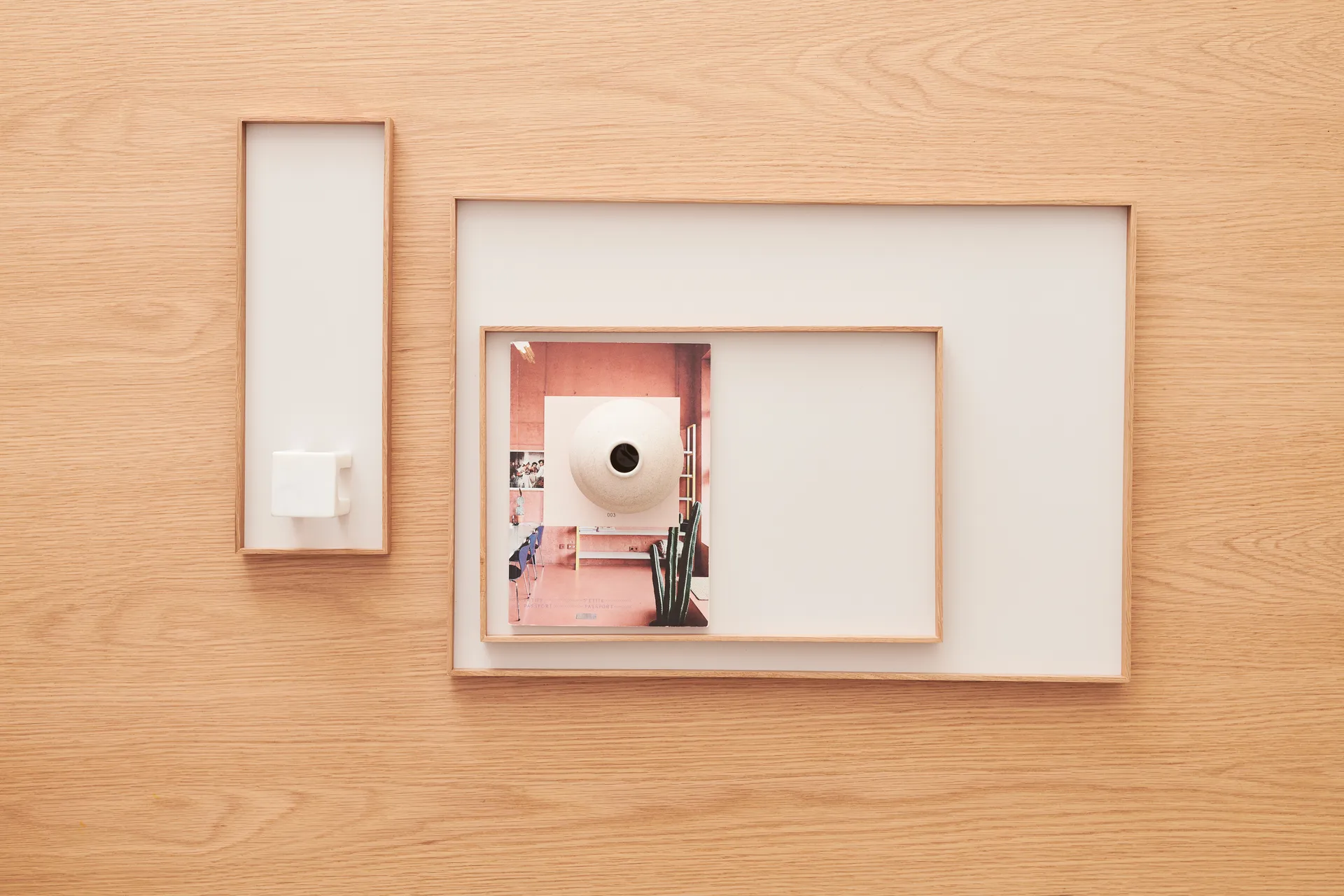 Frame tray large 35.5x50.6 cm, Oak-beige Gejst