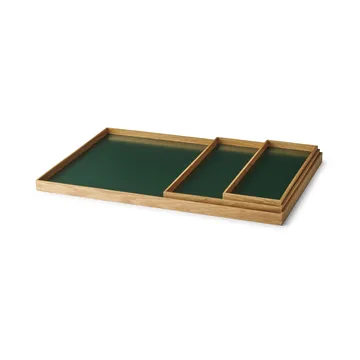 Frame tray large 35.5x50.6 cm - Oak-green - Gejst