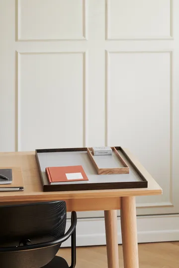 Frame tray large 35.5x50.6 cm - Smoked oak-Grey - Gejst
