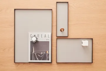 Frame tray medium 23x34 cm - Smoked oak-Grey - Gejst