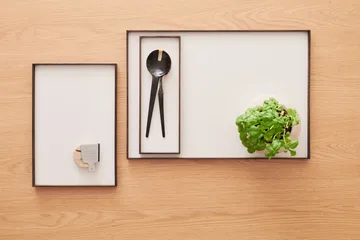 Frame tray small 11x32.4 cm - Smoked oak-beige - Gejst