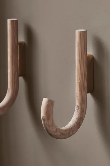 Hook hook 19 cm - Oak-brass - Gejst