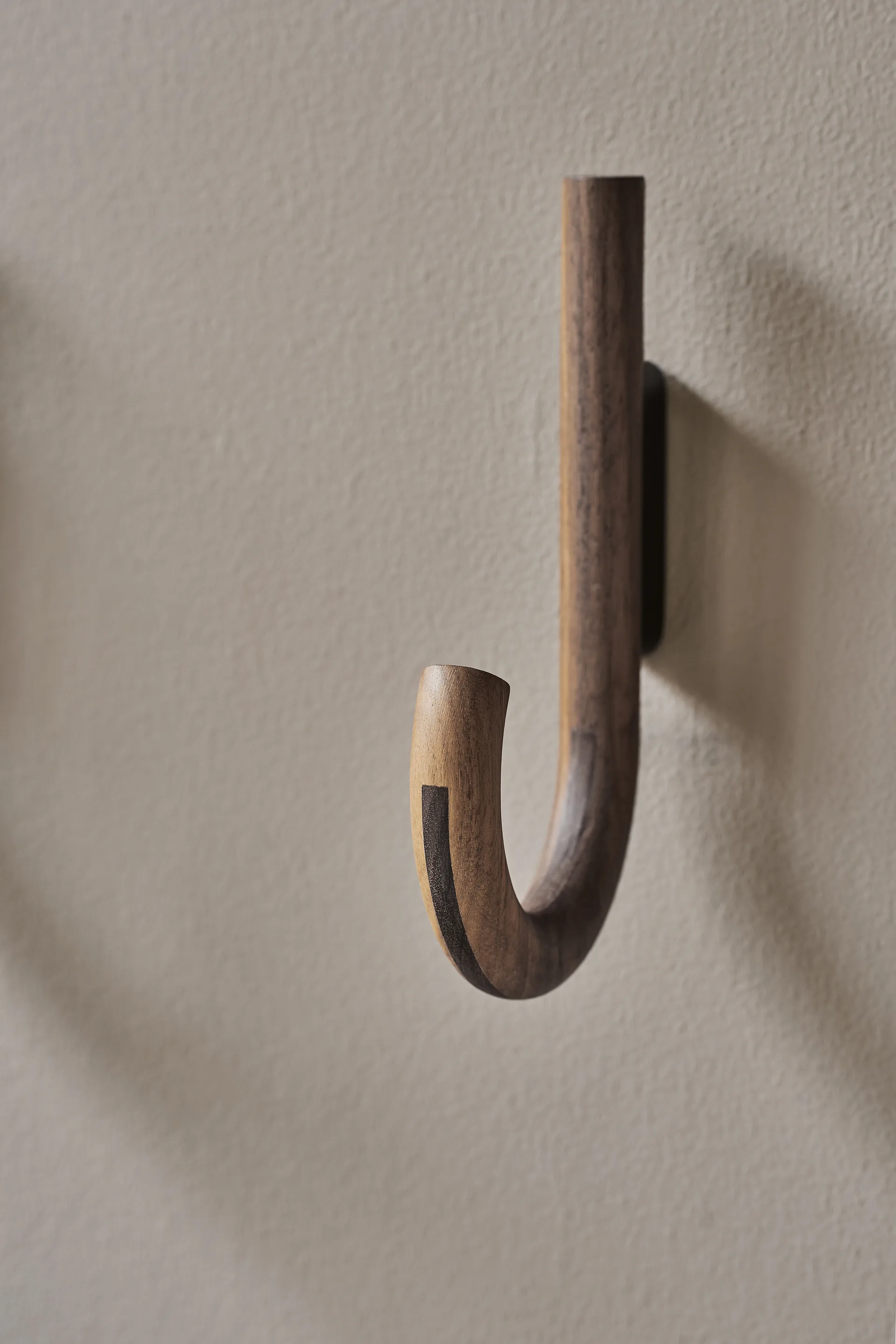 Hook hook 19 cm, Walnut-black Gejst