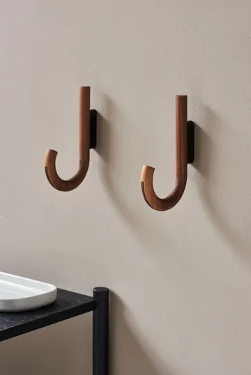 Hook hook 19 cm - Walnut-black - Gejst