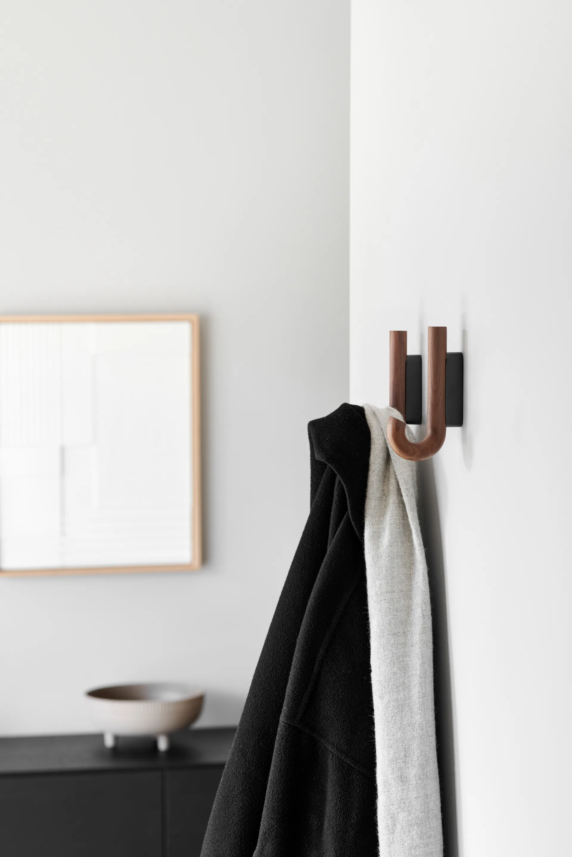 Hook hook mini 13.3 cm, Walnut-black Gejst
