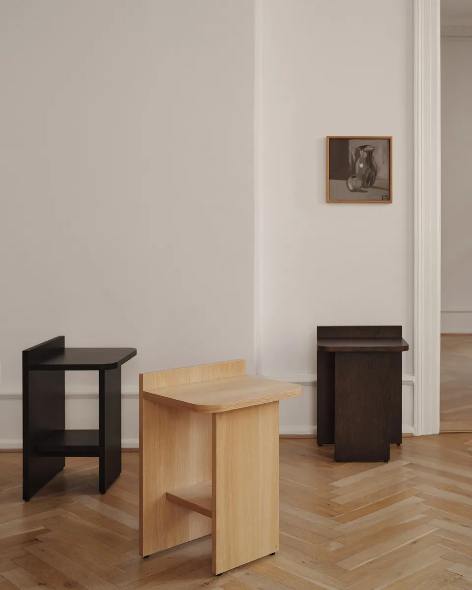 Ismo side table, Black ash Gejst