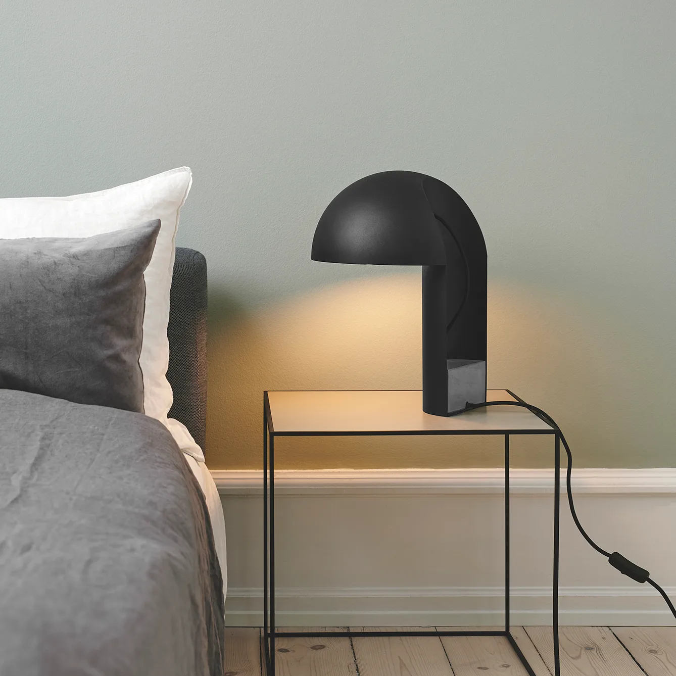 Leery table lamp 40 cm, black Gejst
