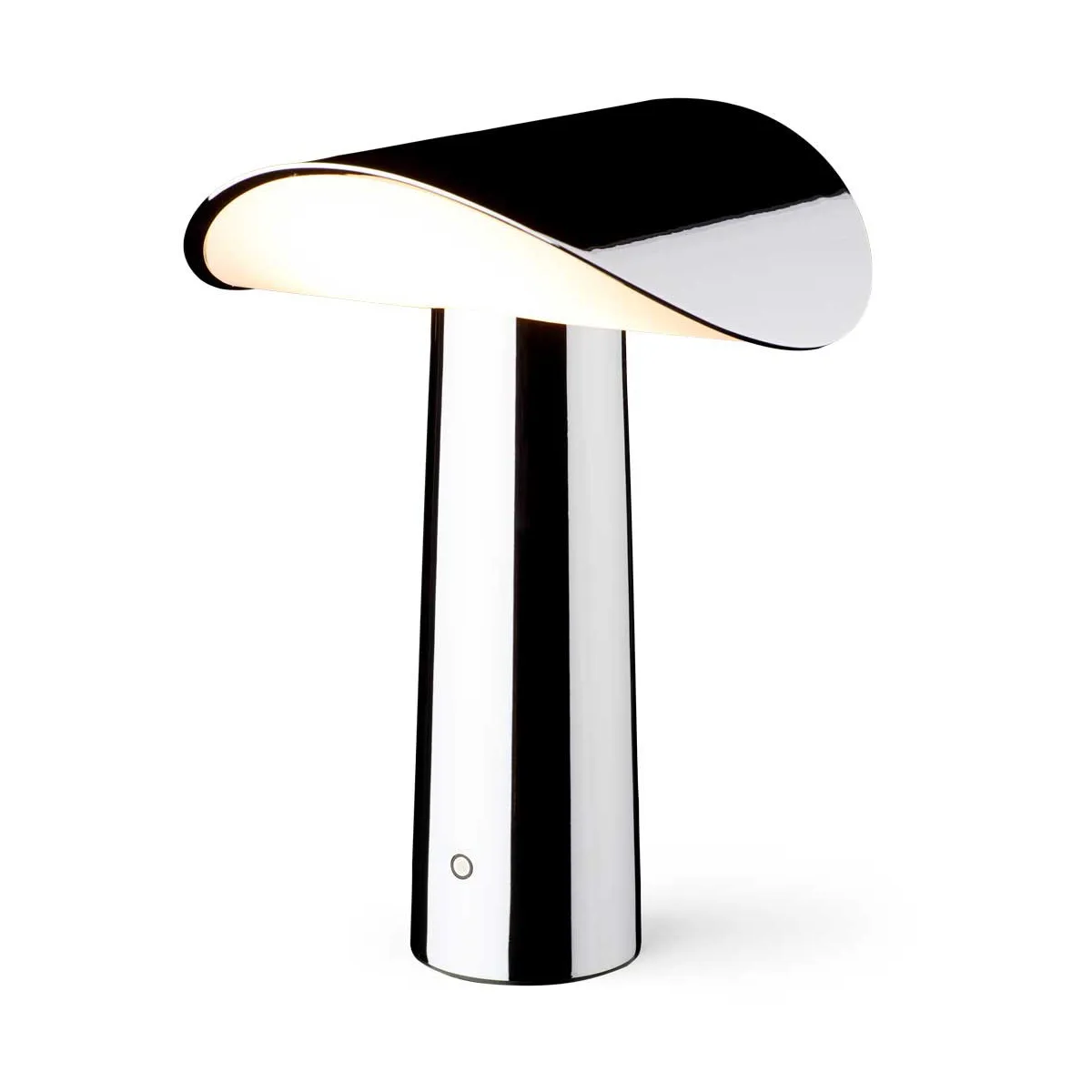 Lium portable table lamp 22.5 cm, Chrome Gejst