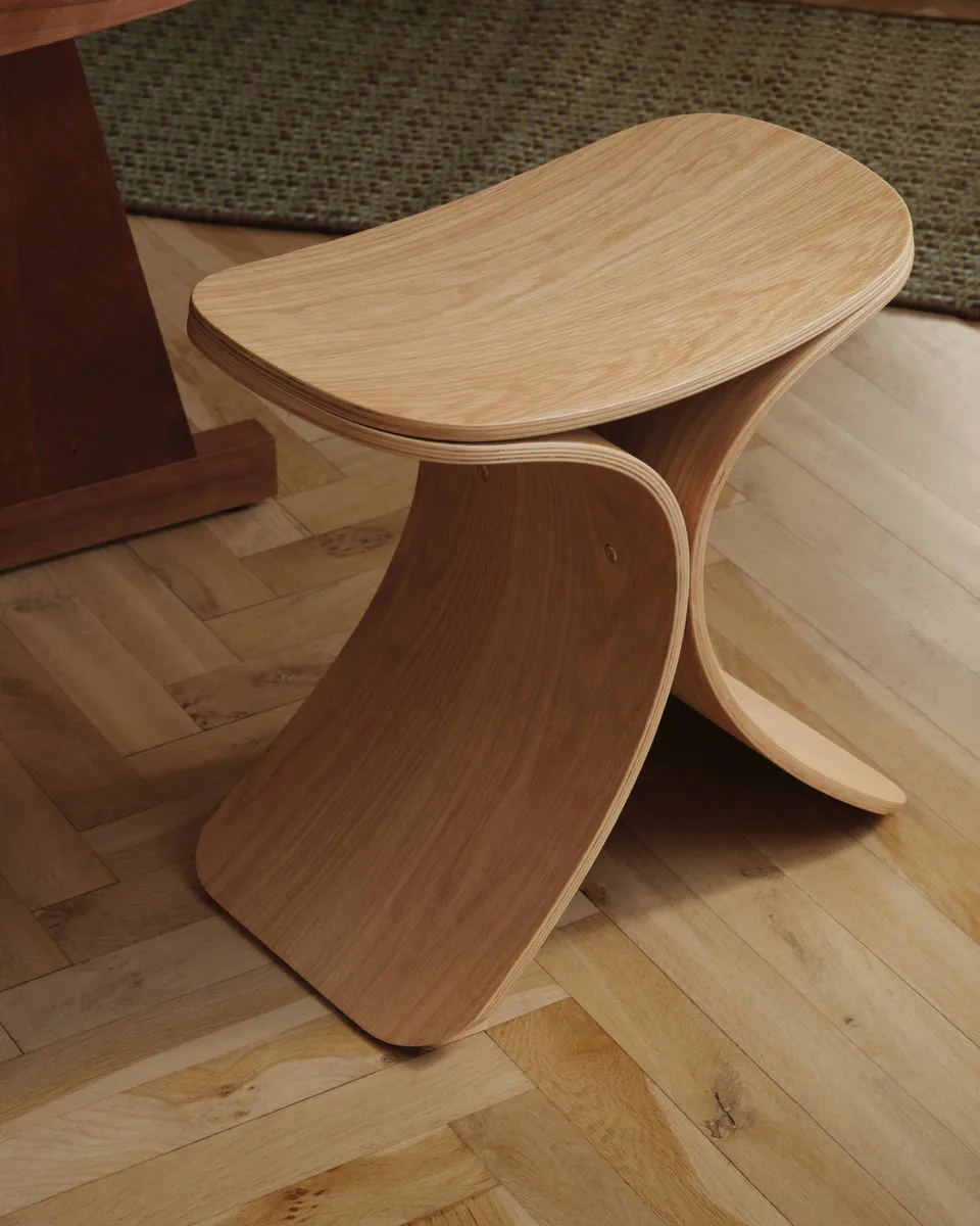 Luno stool 48x28x72 cm, Oak Gejst