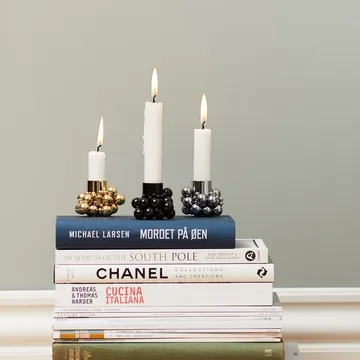 Molekyl candlestick 1 - Chrome - Gejst