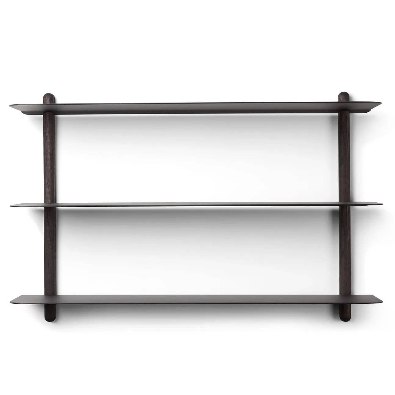 Nivo shelf A, Black-stained ash room-black Gejst