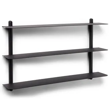 Nivo shelf A - Black-stained ash room-black - Gejst