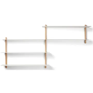 Nivo shelf B - Light oak-white - Gejst