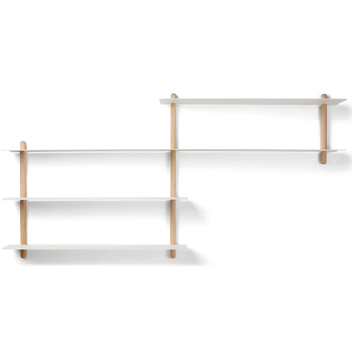Nivo shelf B - Light oak-white - Gejst