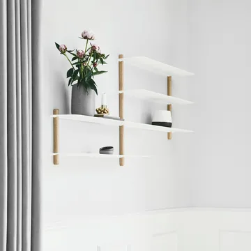 Nivo shelf B - Light oak-white - Gejst
