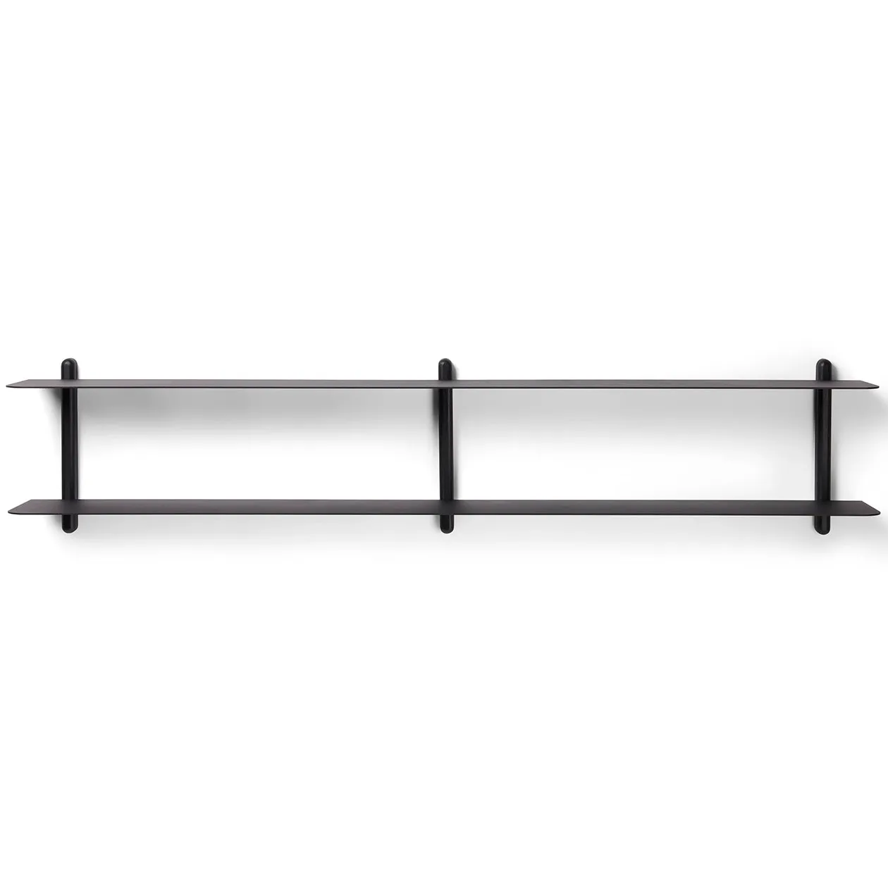 Nivo shelf C, Black-stained ash room-black Gejst